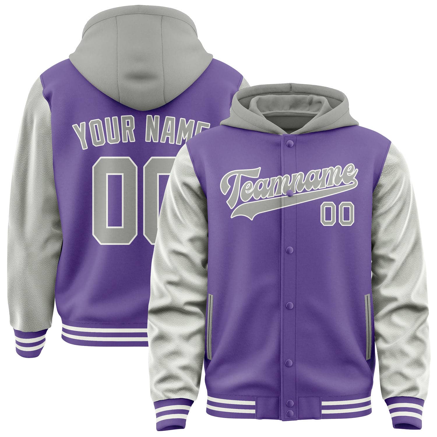 Maßgeschneidertes Lavendel Grau Jacke