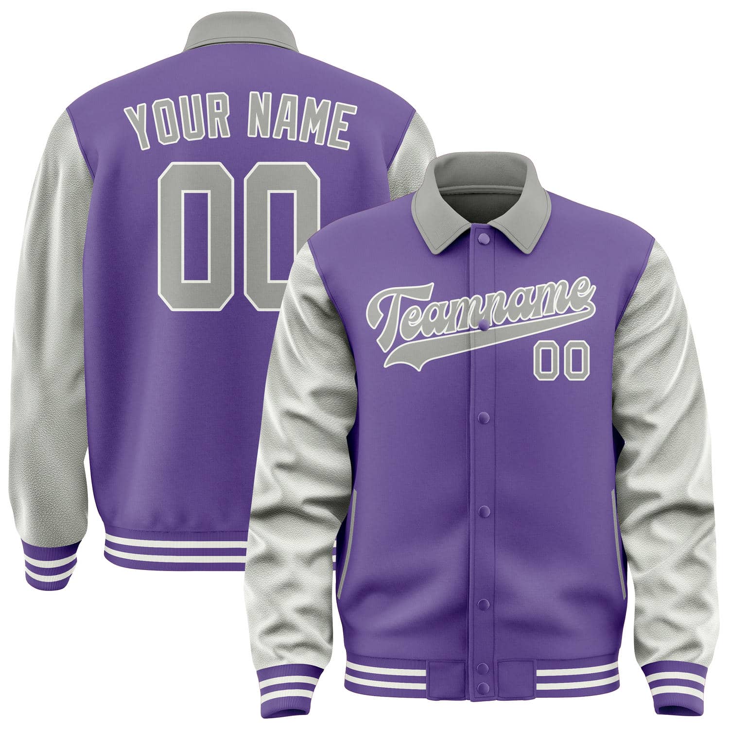 Maßgeschneidertes Lavendel Grau Jacke JA232304231818040418