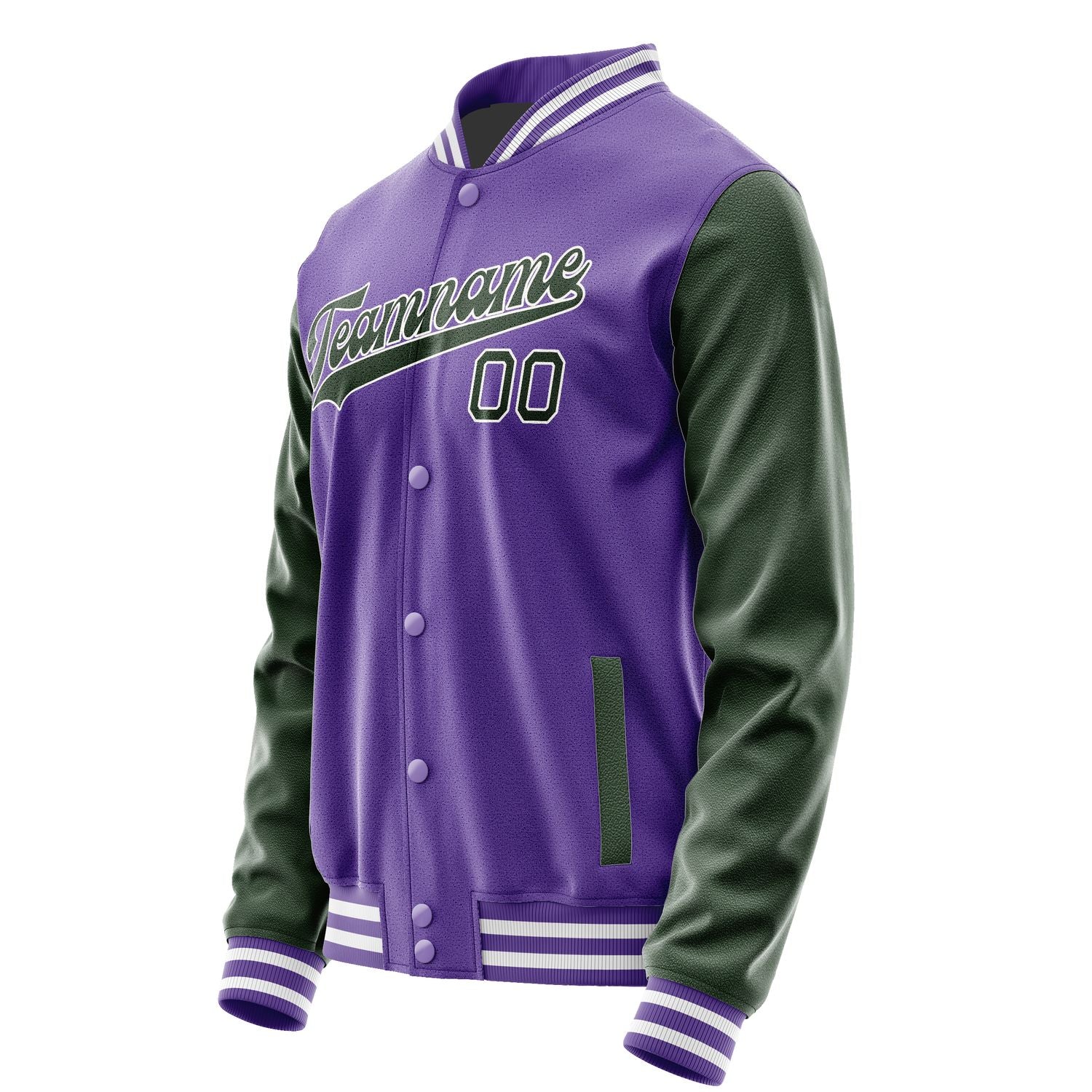 Maßgeschneidertes Lavendel Tannengrün Jacke JA2323062318B31806
