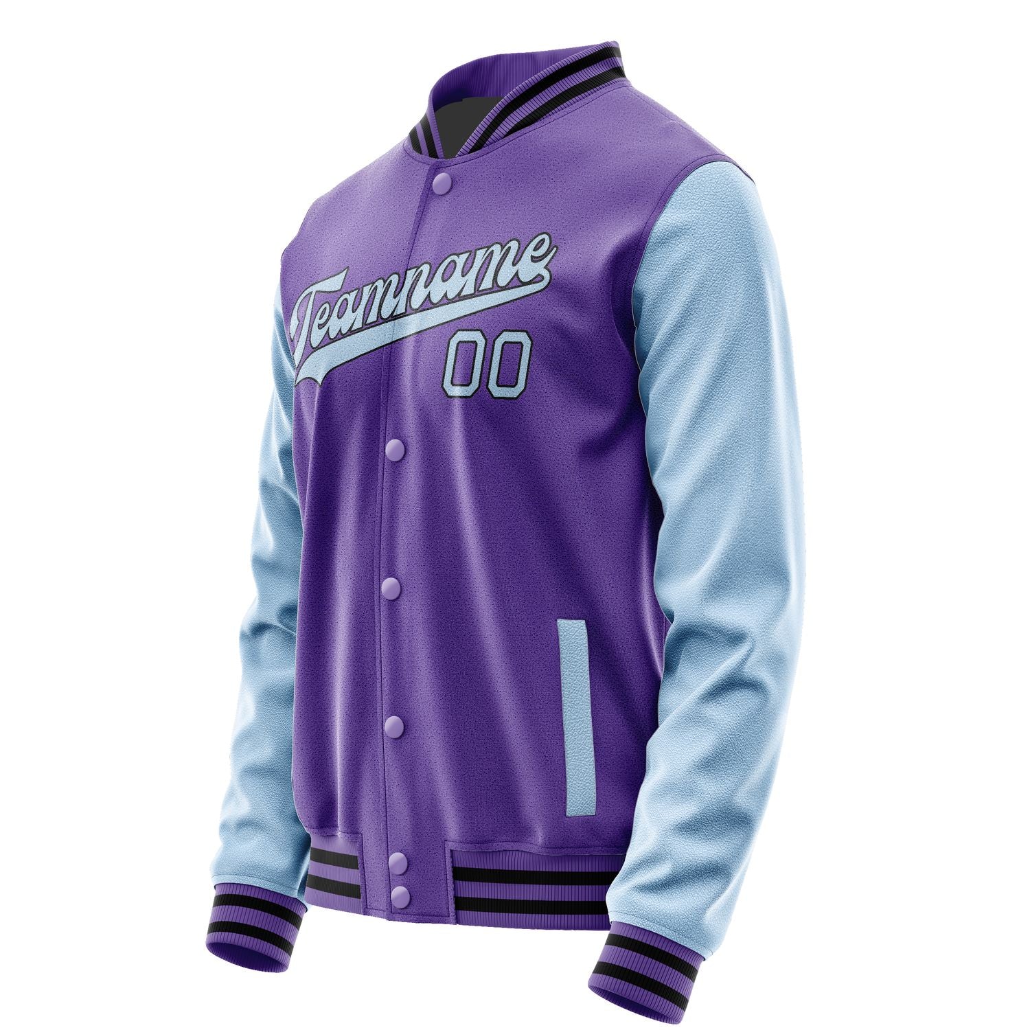 Maßgeschneidertes Lavendel Hellblau Jacke JA2323082317B31708