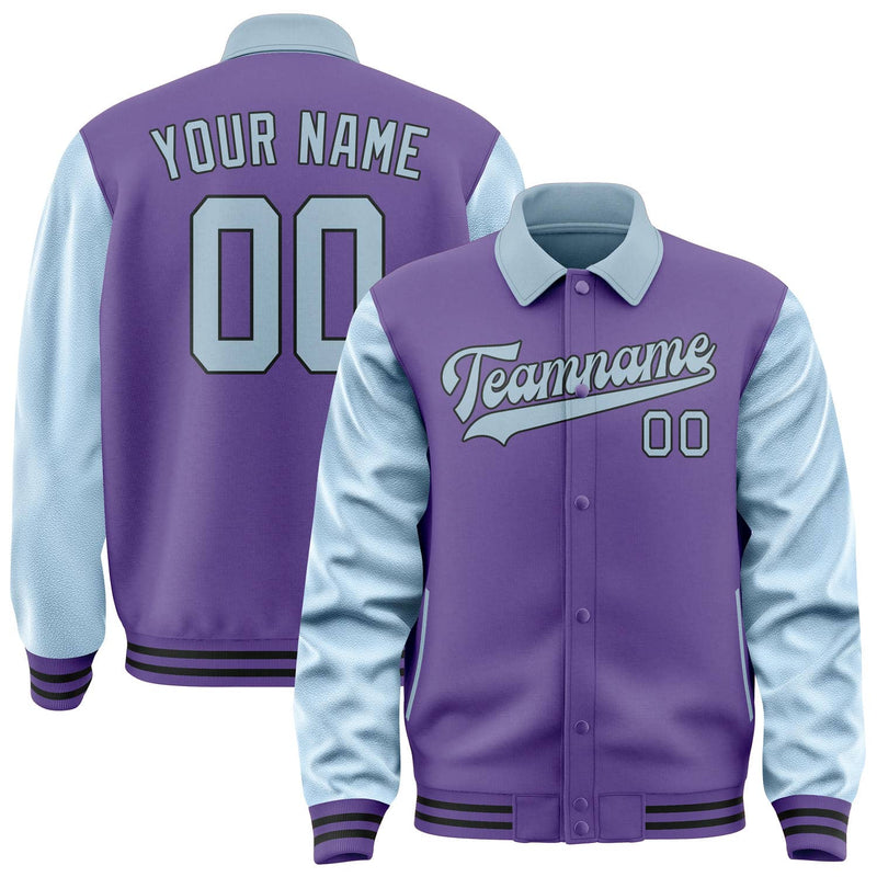 Maßgeschneidertes Lavendel Hellblau Jacke JA232308231717080817