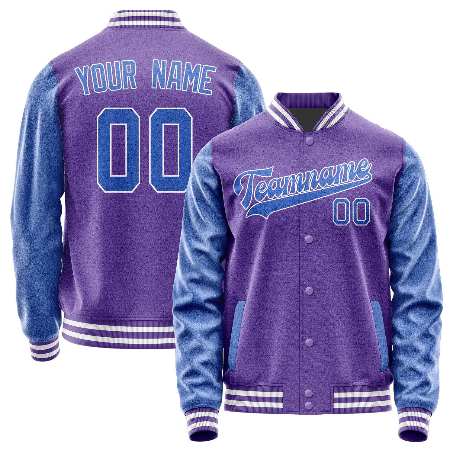 Maßgeschneidertes Lavendel Himmelblau Jacke JA2323092318B31809