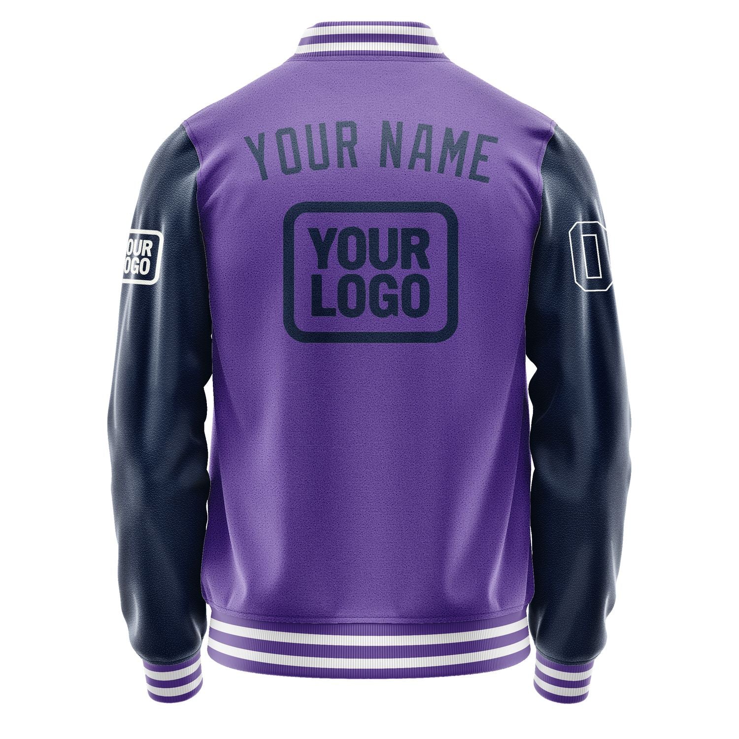 Maßgeschneidertes Lavendel Marineblau Jacke JA232310231818101018