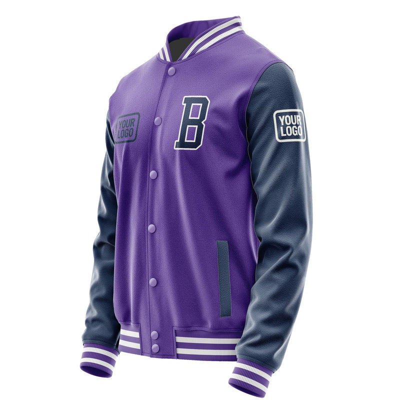 Maßgeschneidertes Lavendel Marineblau Jacke JA232310231818101018