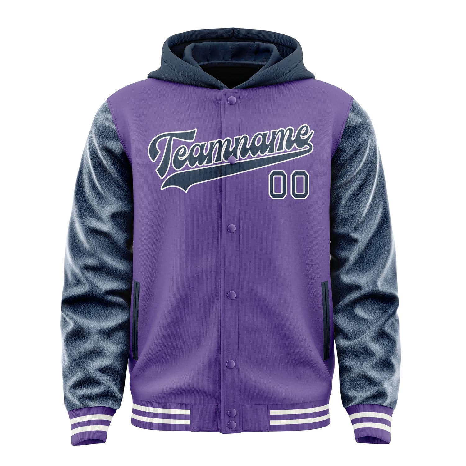 Maßgeschneidertes Lavendel Marineblau Jacke