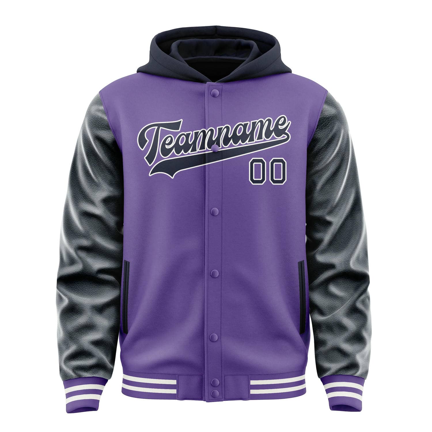 Maßgeschneidertes Lavendel Stahlblau Jacke