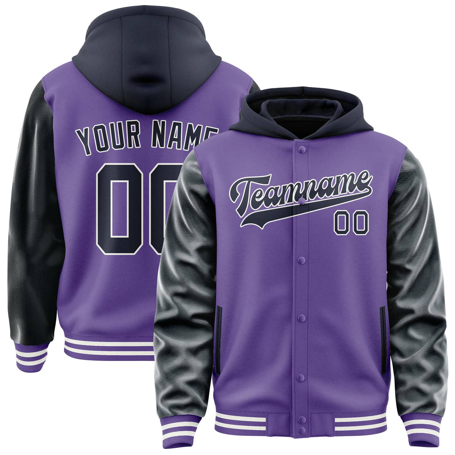 Maßgeschneidertes Lavendel Stahlblau Jacke
