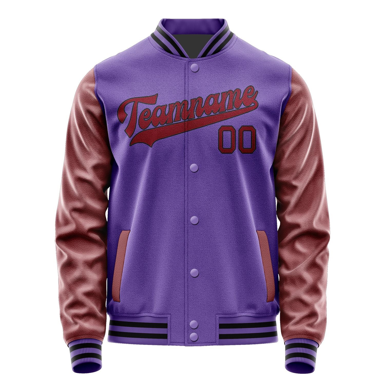 Maßgeschneidertes Lavendel Karmesinrot Jacke JA2323152317B31715