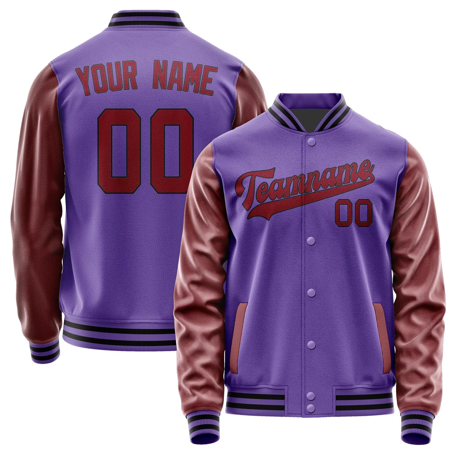 Maßgeschneidertes Lavendel Karmesinrot Jacke JA2323152317B31715