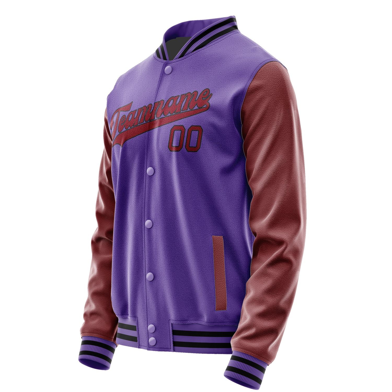 Maßgeschneidertes Lavendel Karmesinrot Jacke JA2323152317B31715