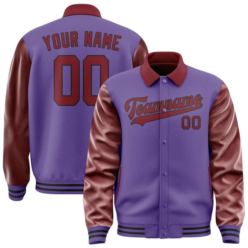 Maßgeschneidertes Lavendel Karmesinrot Jacke JA232315231717151517