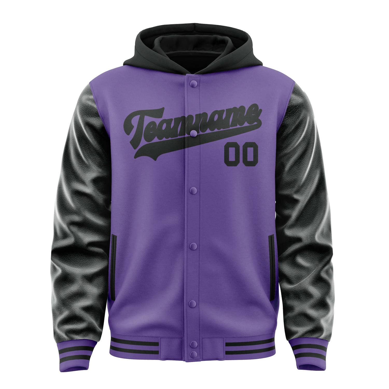 Maßgeschneidertes Lavendel Schwarz Jacke