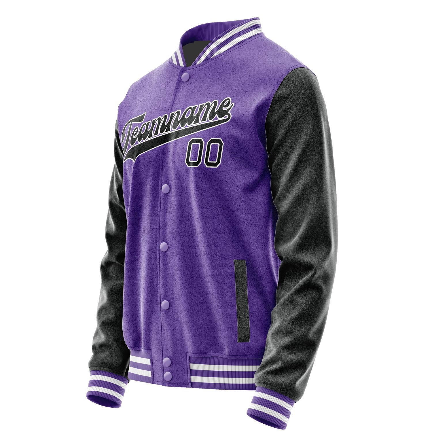 Maßgeschneidertes Lavendel Schwarz Jacke JA2323172318B31817