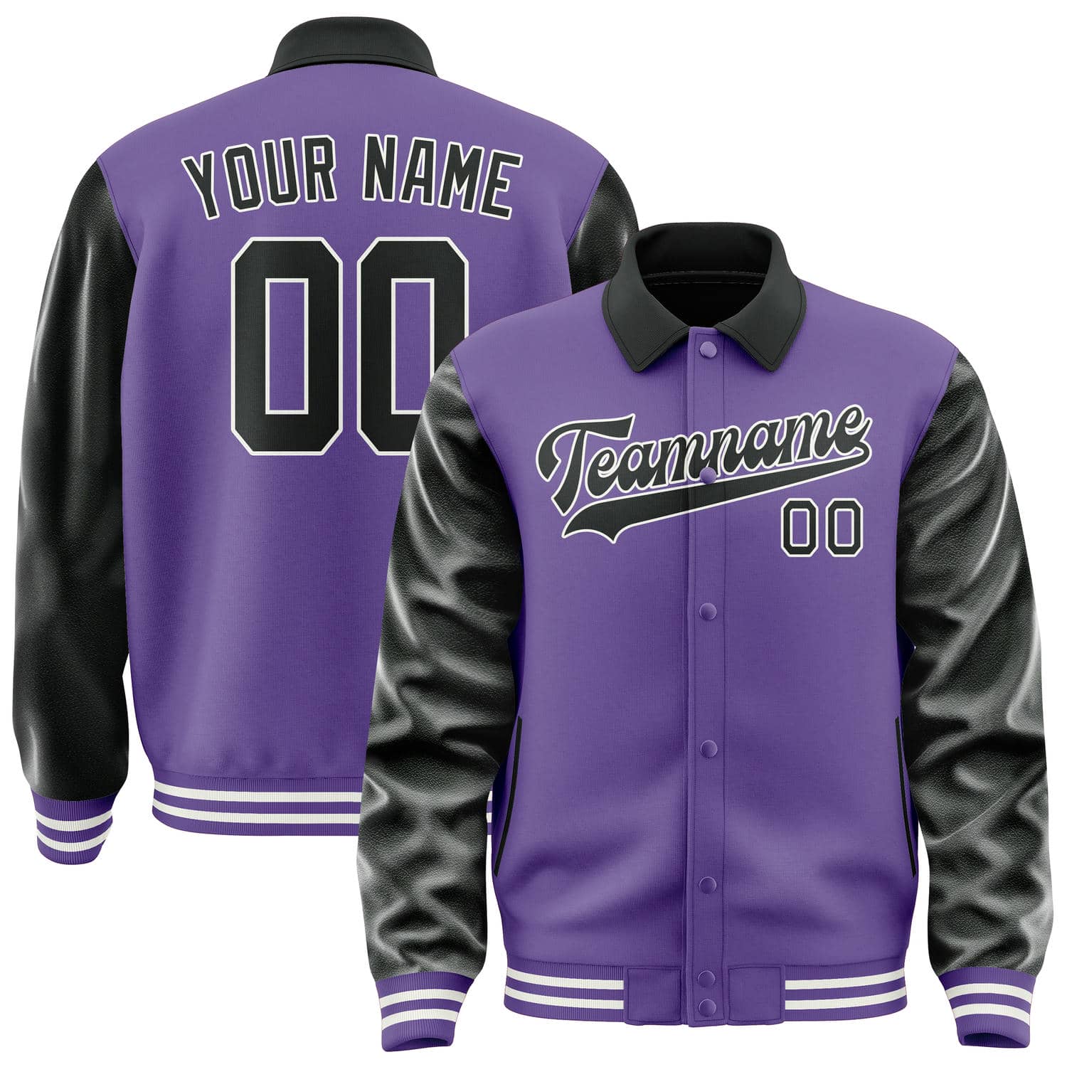 Maßgeschneidertes Lavendel Schwarz Jacke JA232317231818171718