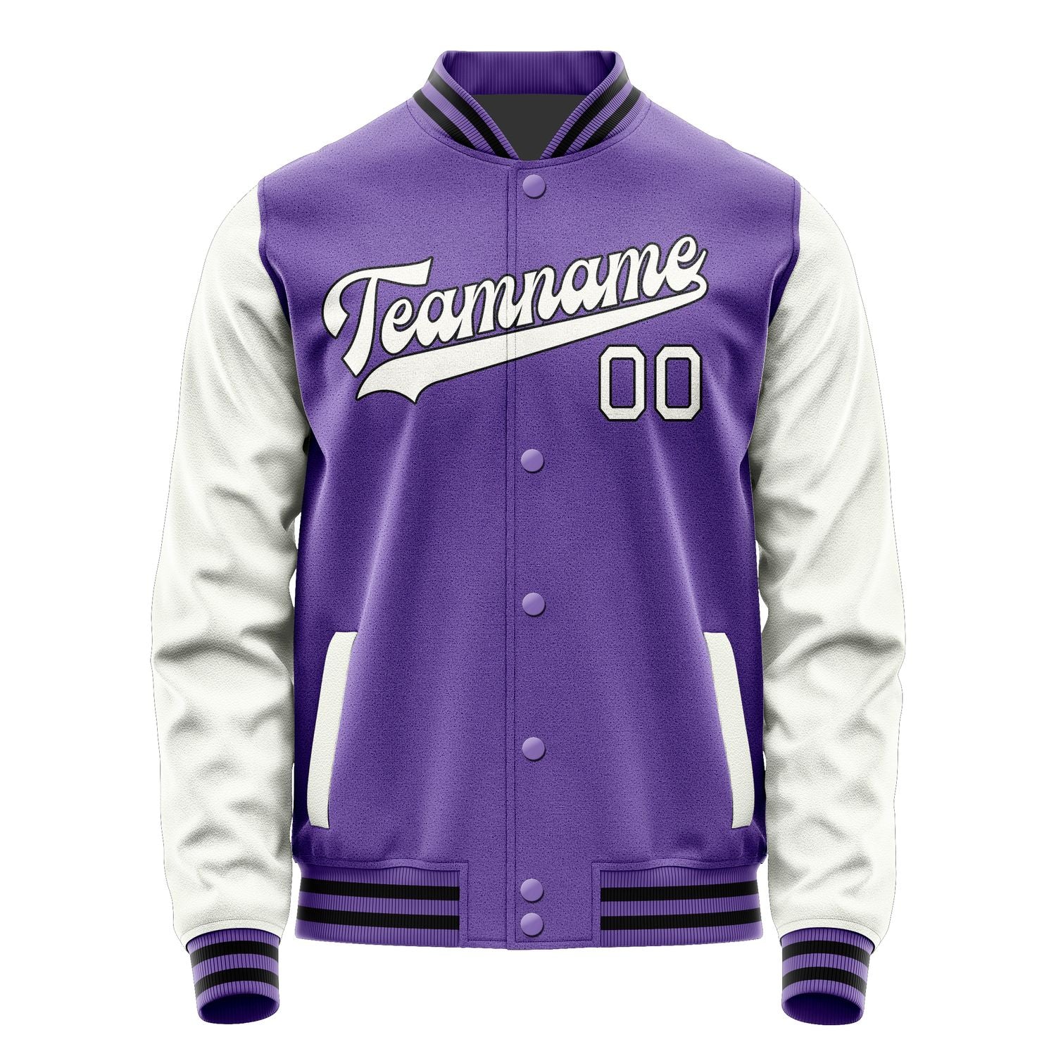 Maßgeschneidertes Lavendel Weiß Jacke JA2323182317B31718