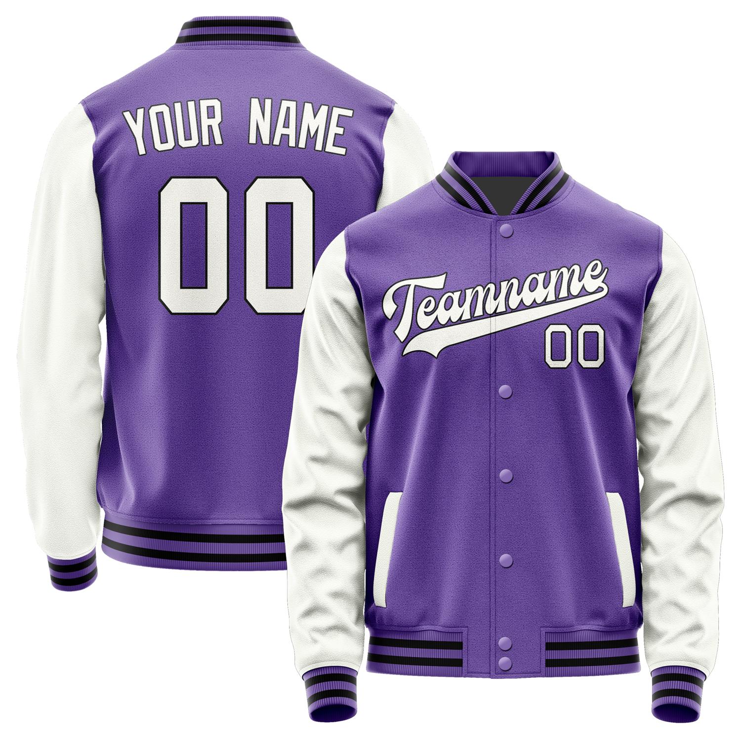 Maßgeschneidertes Lavendel Weiß Jacke JA2323182317B31718