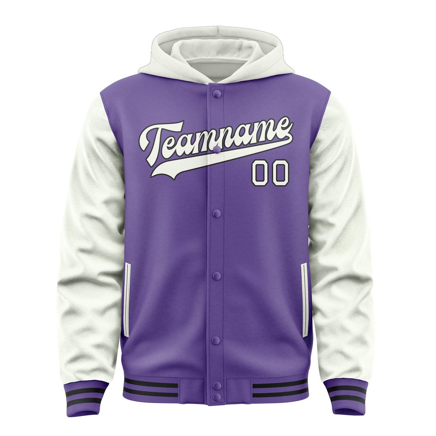 Maßgeschneidertes Lavendel Weiß Jacke