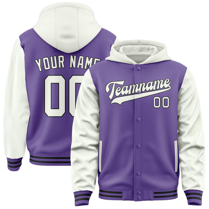 Maßgeschneidertes Lavendel Weiß Jacke JA232318231717181817