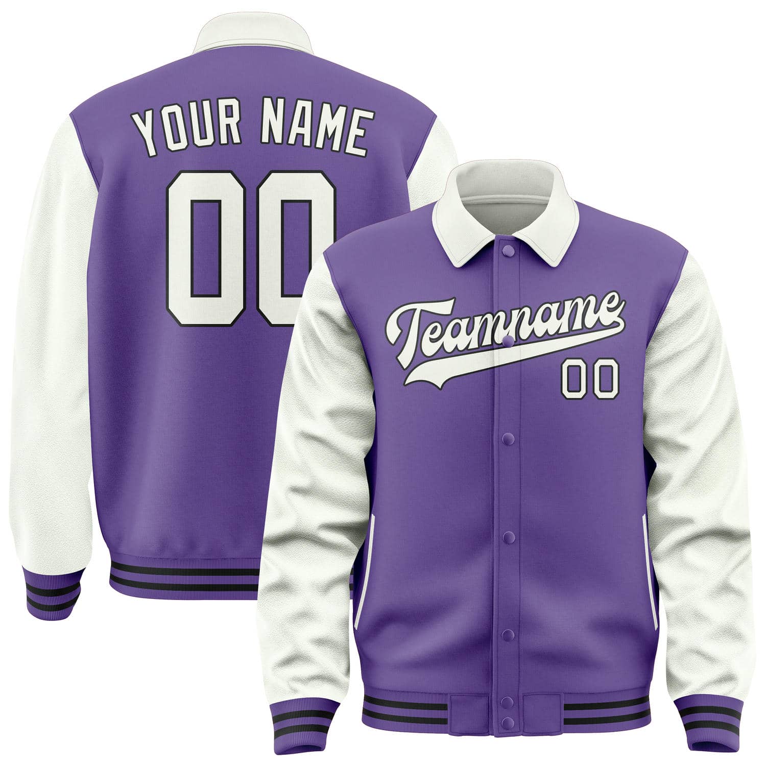 Maßgeschneidertes Lavendel Weiß Jacke JA232318231717181817