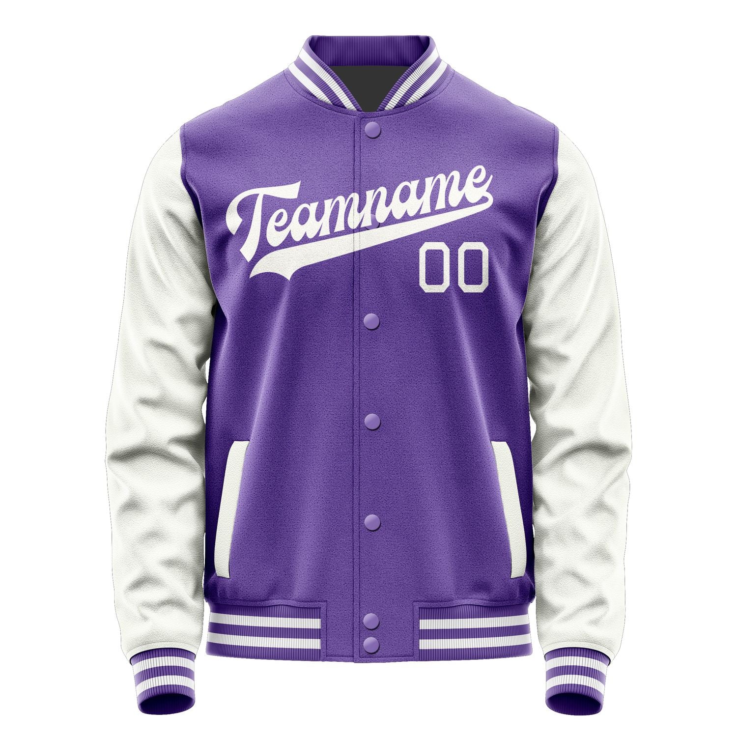 Maßgeschneidertes Lavendel Weiß Jacke JA2323182318B31818