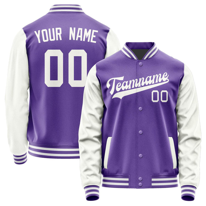 Maßgeschneidertes Lavendel Weiß Jacke JA2323182318B31818