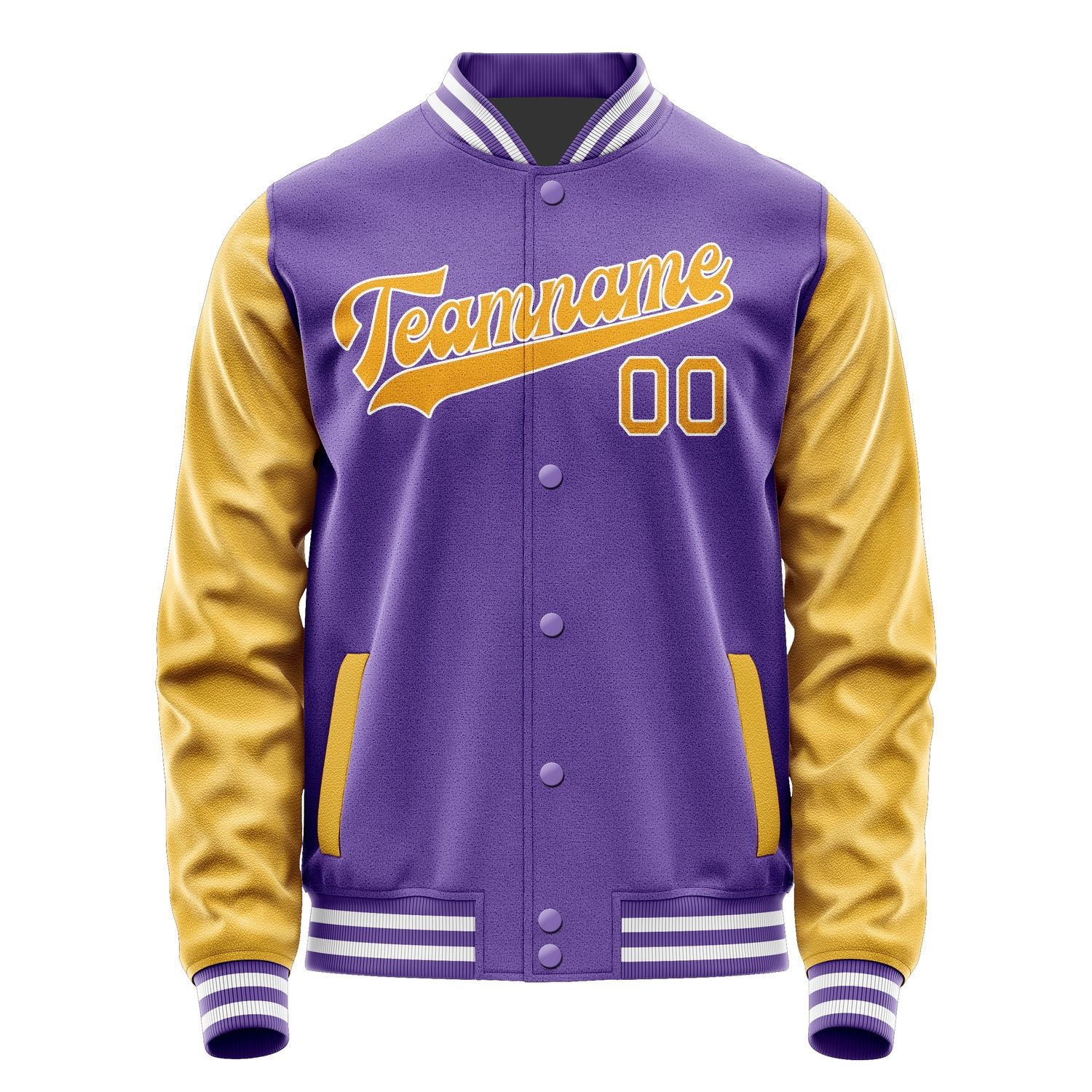 Maßgeschneidertes Lavendel Gelb Jacke JA2323192318B31819