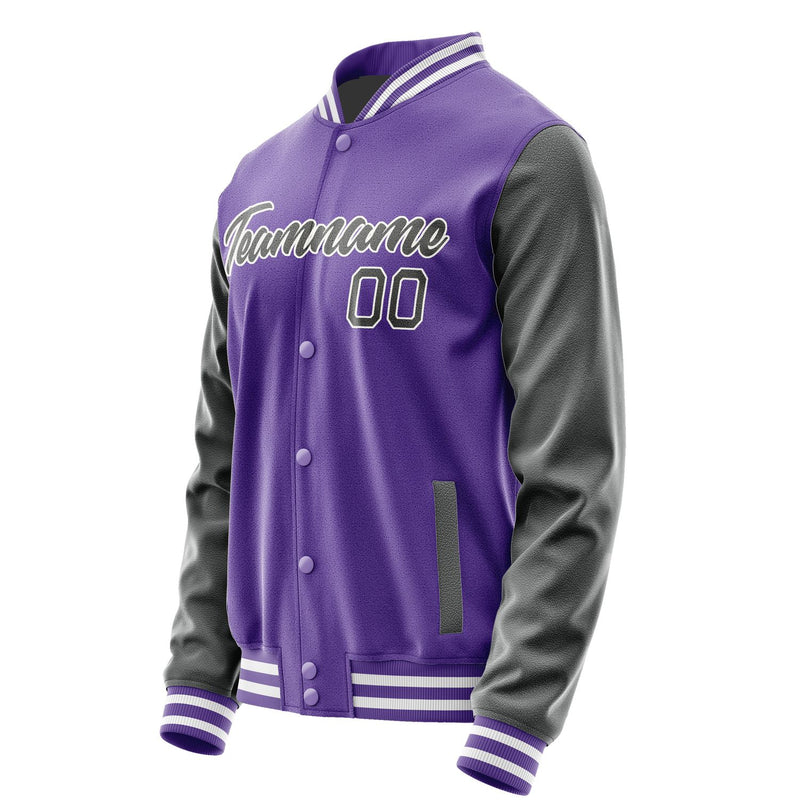 Maßgeschneidertes Lavendel Dunkelgrau Jacke Ja2323202318B21820