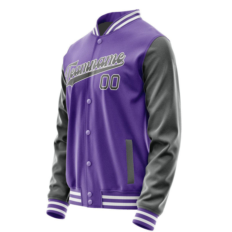 Maßgeschneidertes Lavendel Dunkelgrau Jacke JA2323202318B31820