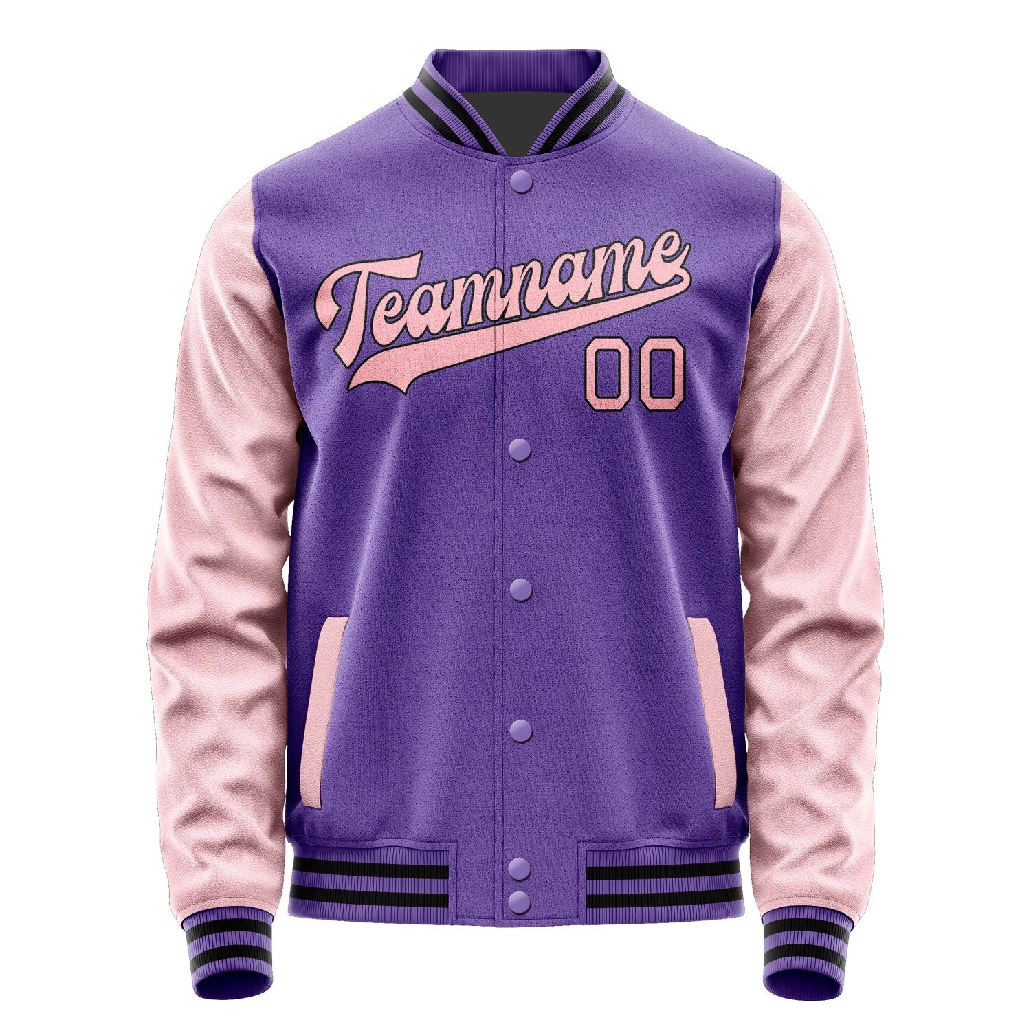 Maßgeschneidertes Lavendel Rosa Jacke JA2323212317B31721