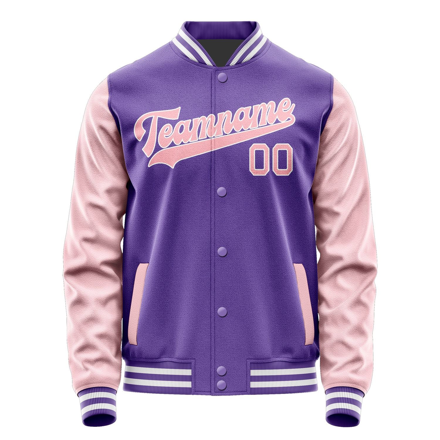 Maßgeschneidertes Lavendel Rosa Jacke JA2323212318B31821