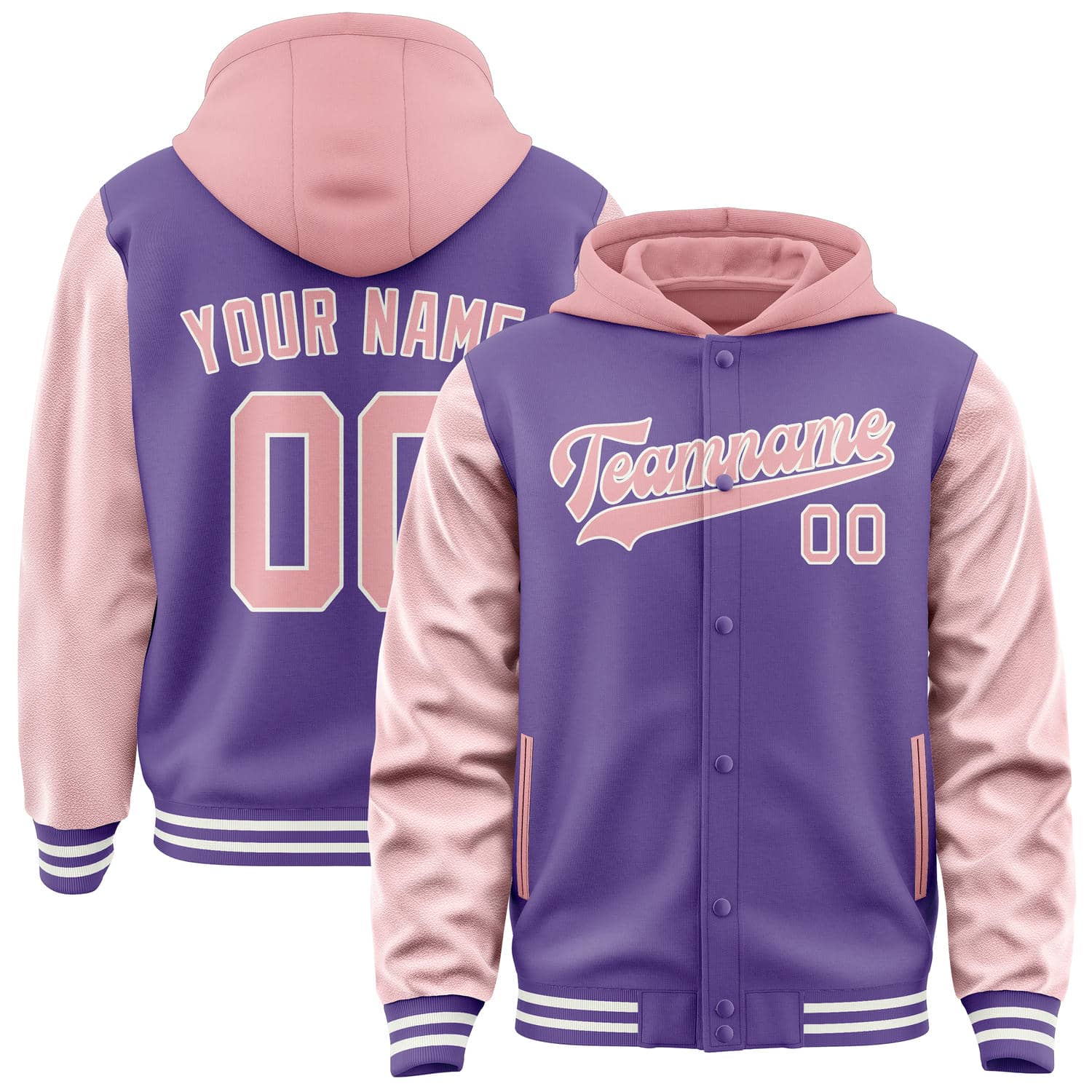 Maßgeschneidertes Lavendel Rosa Jacke