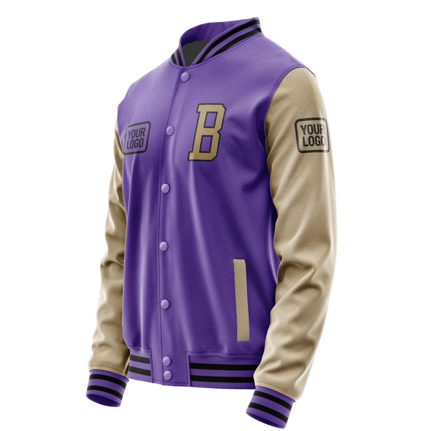 Maßgeschneidertes Lavendel Hellkhaki Jacke JA232325231717252517