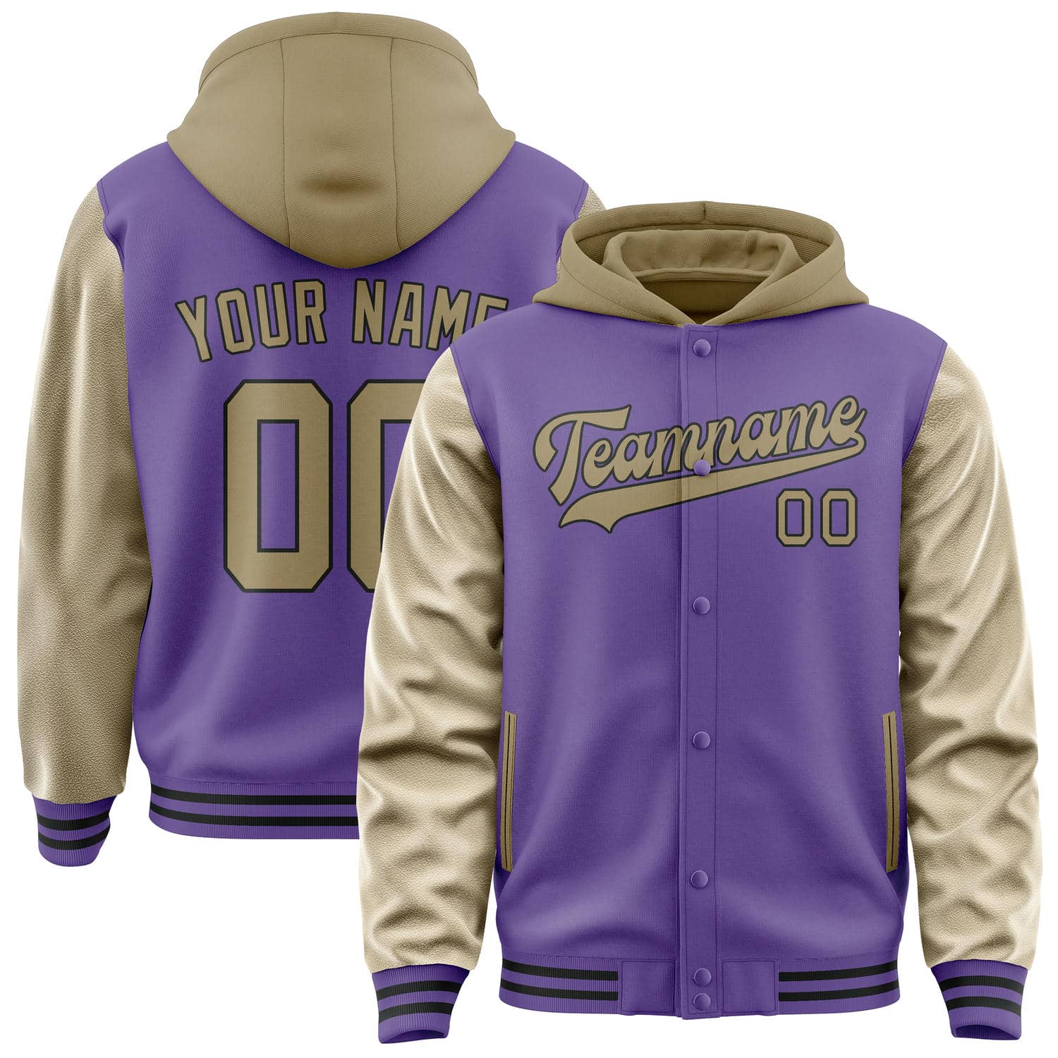 Maßgeschneidertes Lavendel Hellkhaki Jacke JA232325231717252517