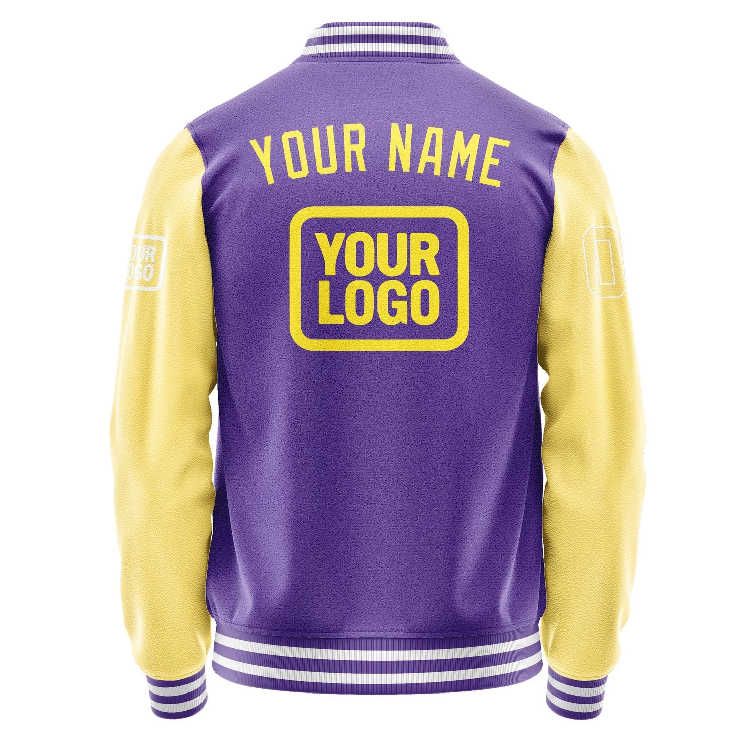 Maßgeschneidertes Lavendel Blassgelb Jacke JA232326231818262618