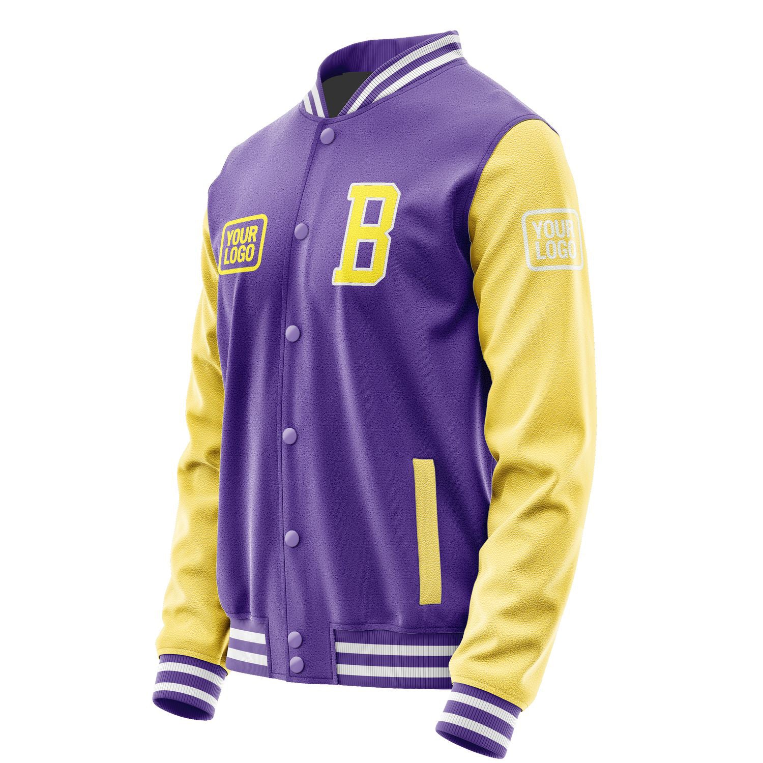 Maßgeschneidertes Lavendel Blassgelb Jacke JA232326231818262618