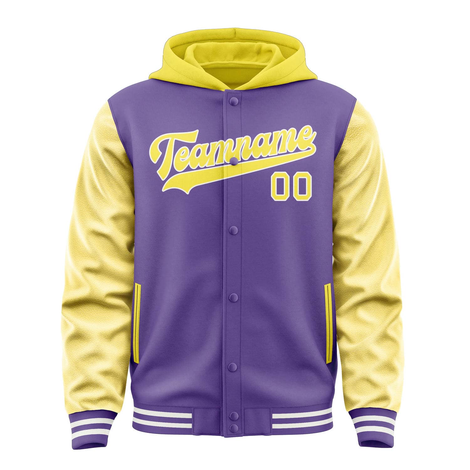 Maßgeschneidertes Lavendel Blassgelb Jacke