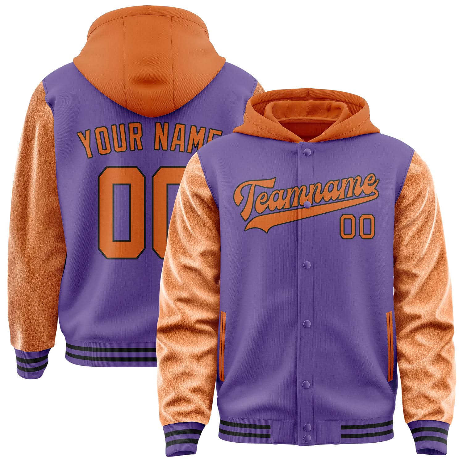 Maßgeschneidertes Lavendel Orange Jacke