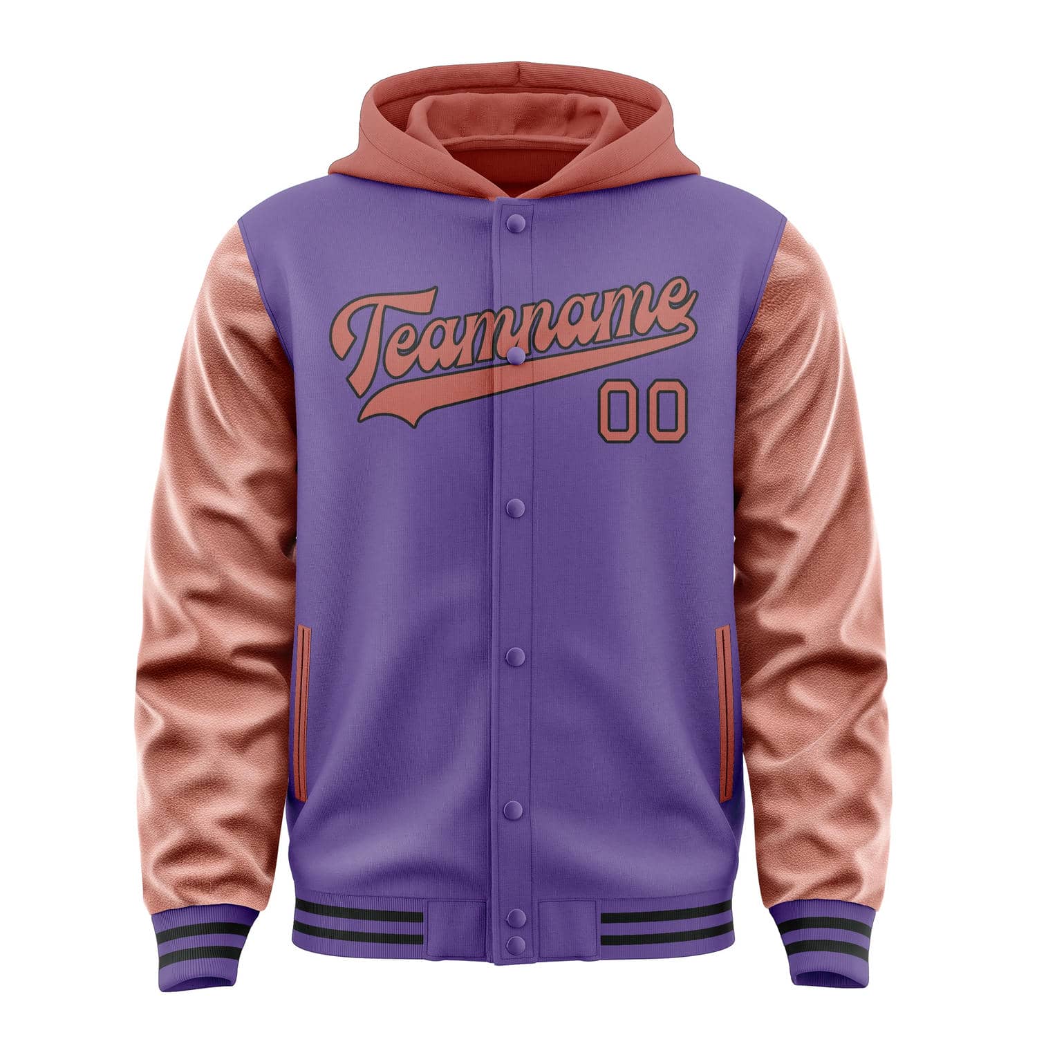 Maßgeschneidertes Lavendel Kupferrose Jacke