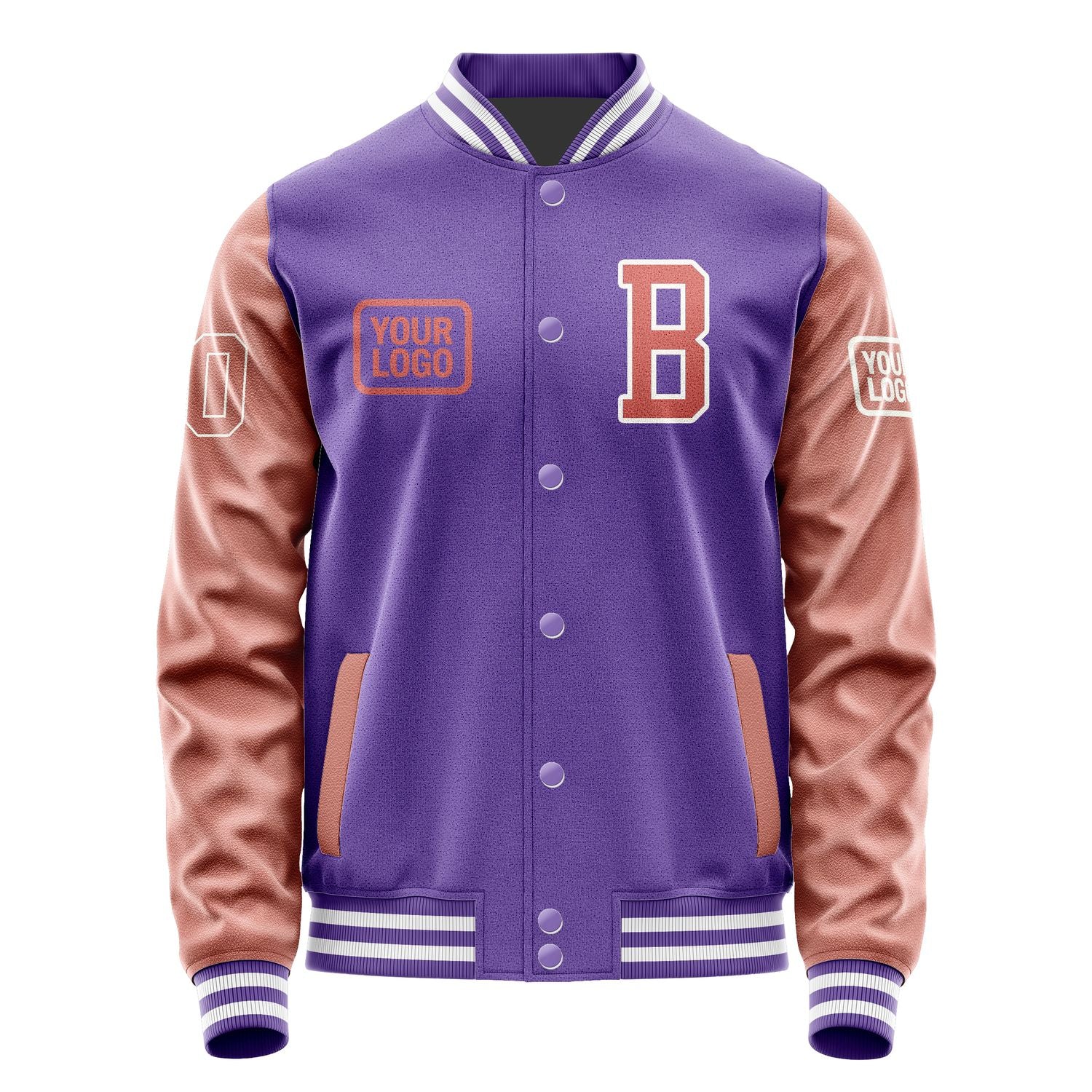 Maßgeschneidertes Lavendel Kupferrose Jacke JA232329231818292918