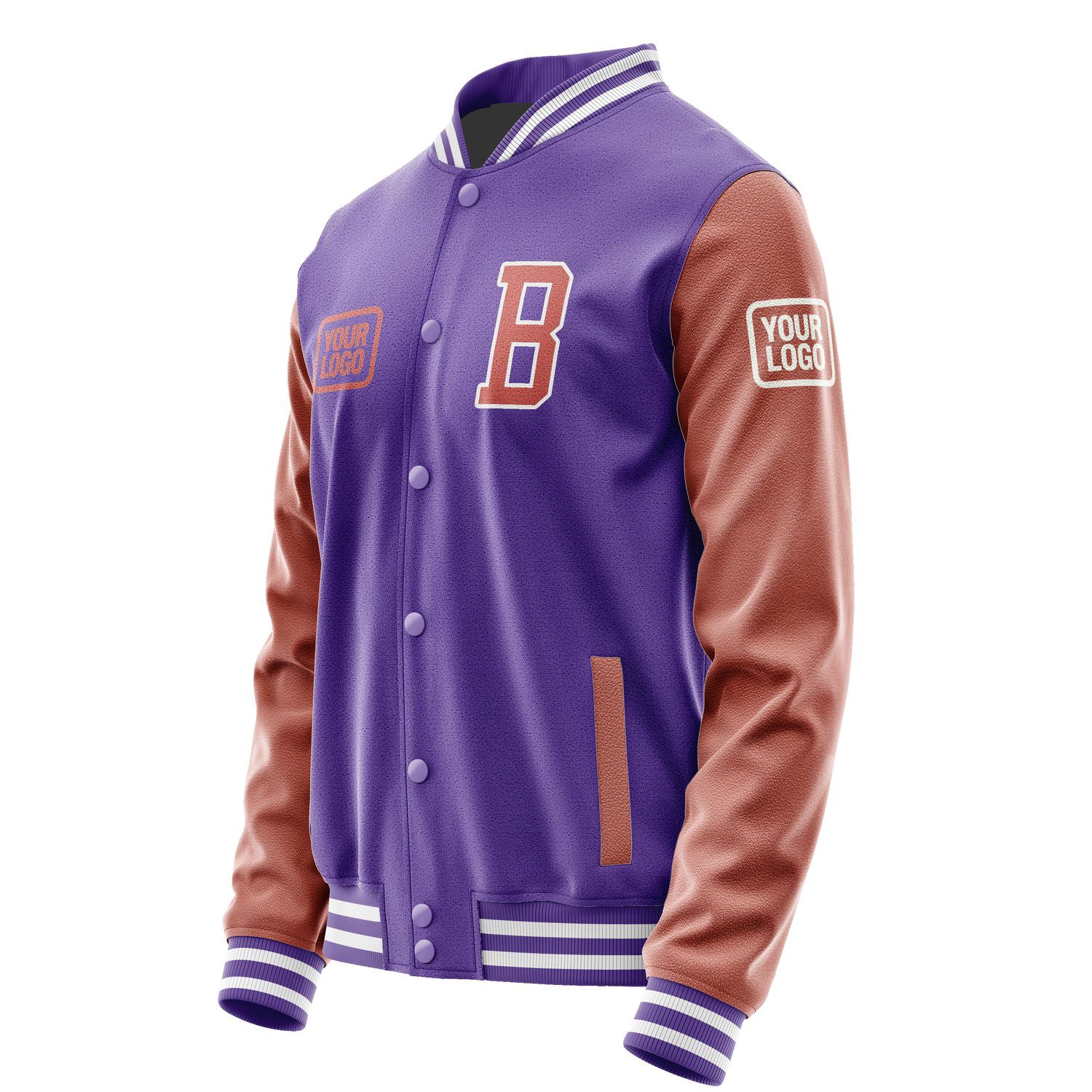 Maßgeschneidertes Lavendel Kupferrose Jacke JA232329231818292918