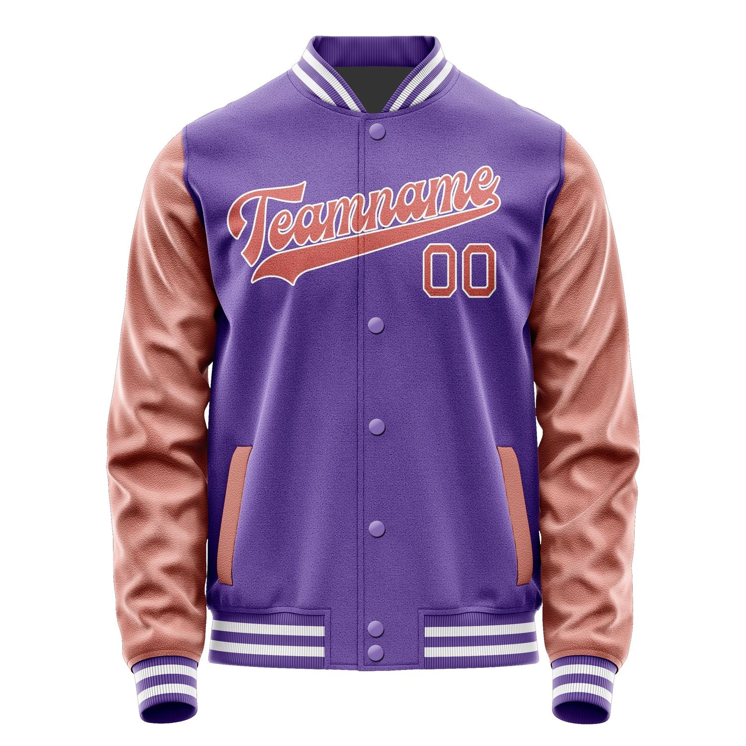 Maßgeschneidertes Lavendel Kupferrose Jacke JA2323292318B31829