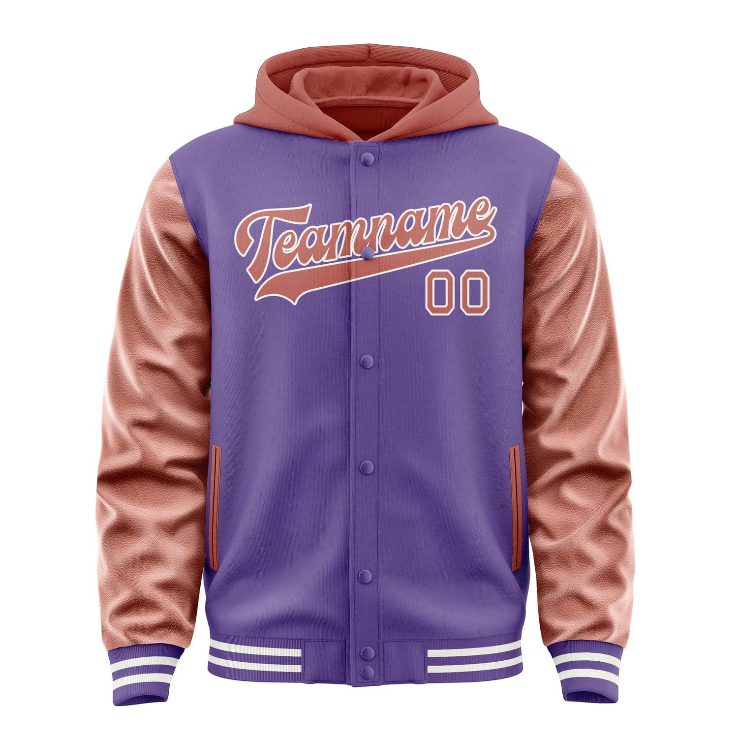 Maßgeschneidertes Lavendel Kupferrose Jacke