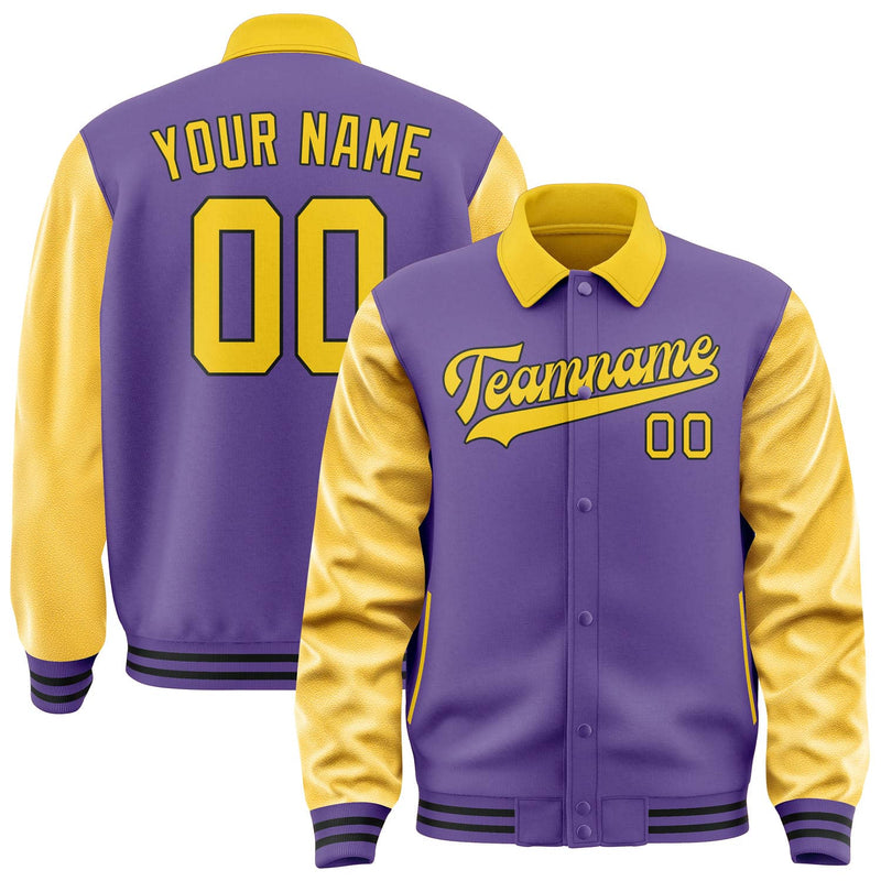 Maßgeschneidertes Lavendel Gold Jacke JA232330231717303017