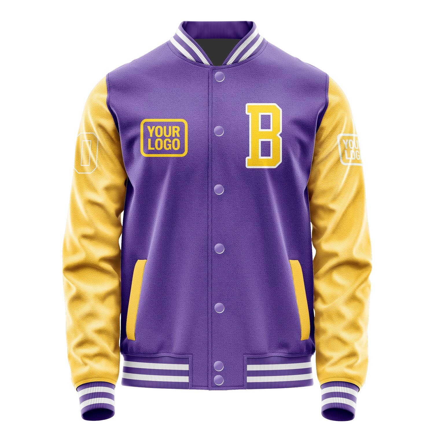 Maßgeschneidertes Lavendel Gold Jacke JA232330231818303018
