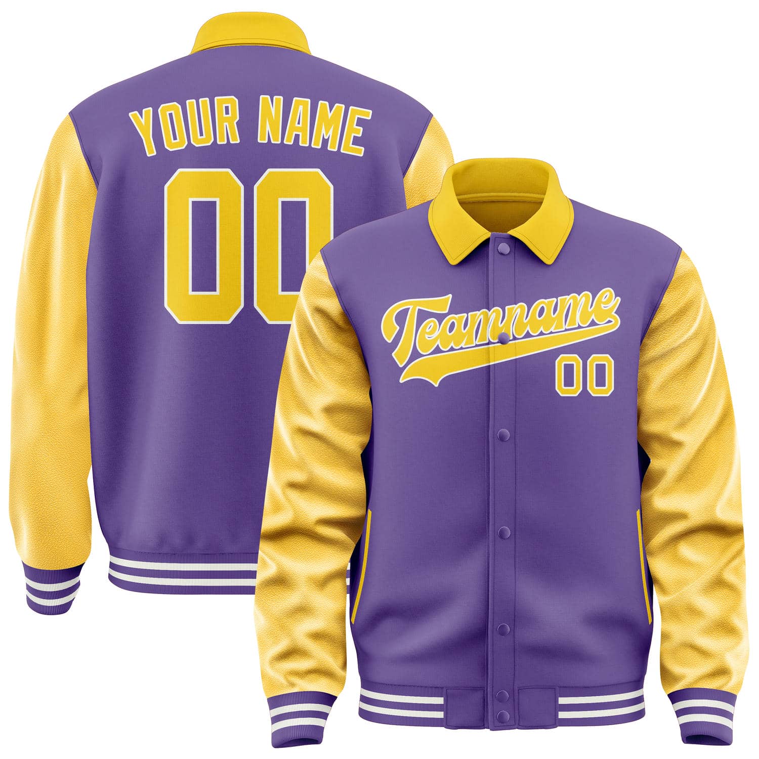 Maßgeschneidertes Lavendel Gold Jacke JA232330231818303018
