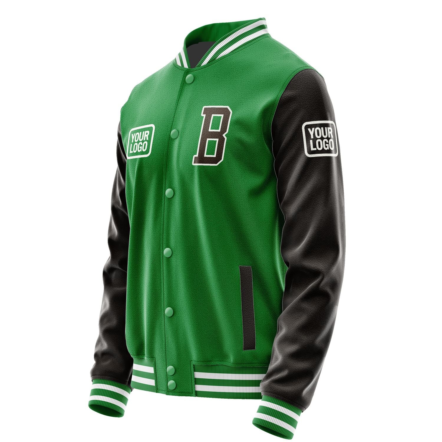 Maßgeschneidertes Smaragdgrün Braun Jacke JA242401241818010118