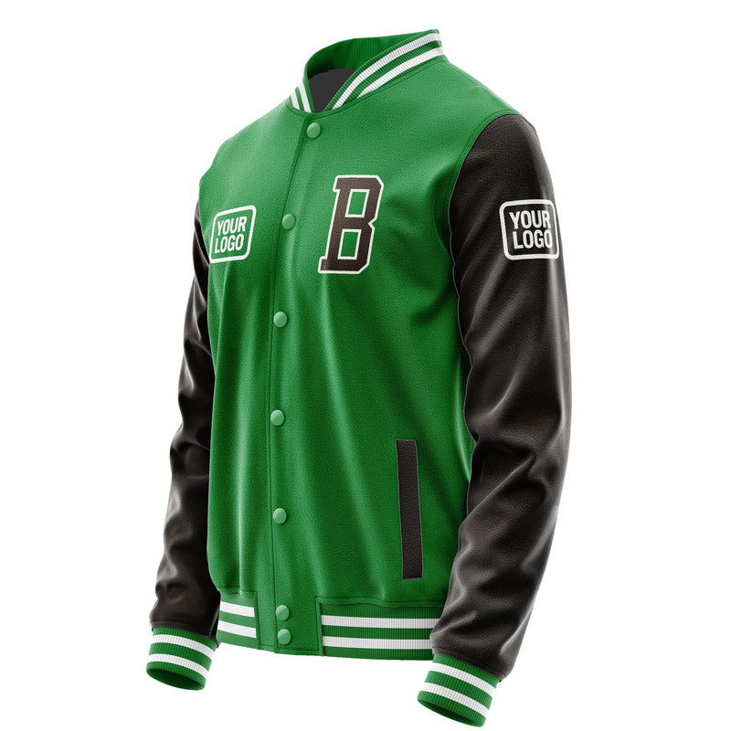 Maßgeschneidertes Smaragdgrün Braun Jacke JA242401241818010118