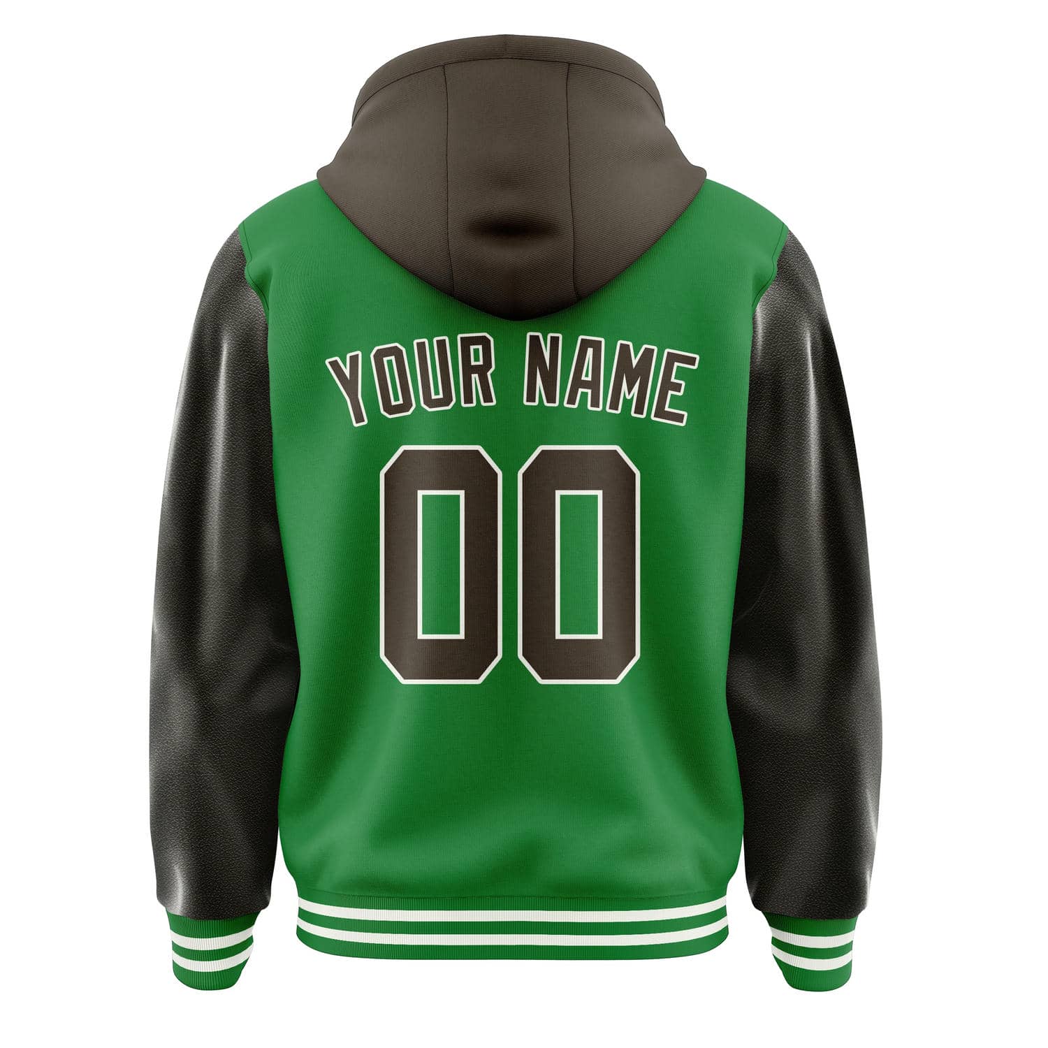 Maßgeschneidertes Smaragdgrün Braun Jacke
