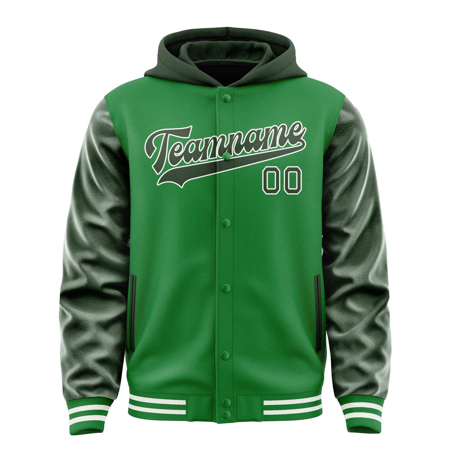 Maßgeschneidertes Smaragdgrün Tannengrün Jacke