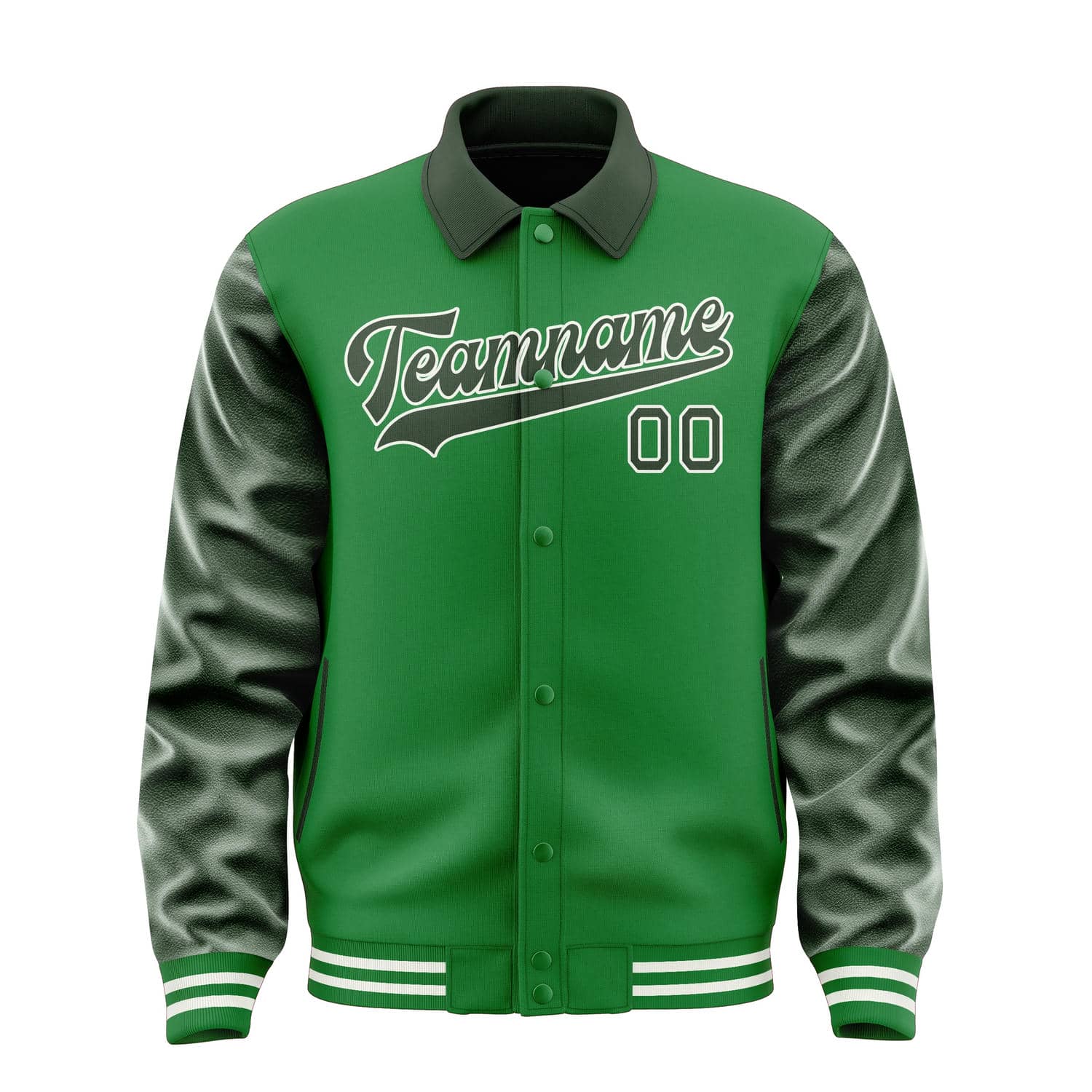 Maßgeschneidertes Smaragdgrün Tannengrün Jacke